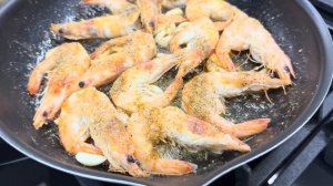 Жареные КРЕВЕТКИ в сливочно-чесночном соусе, Супер за?