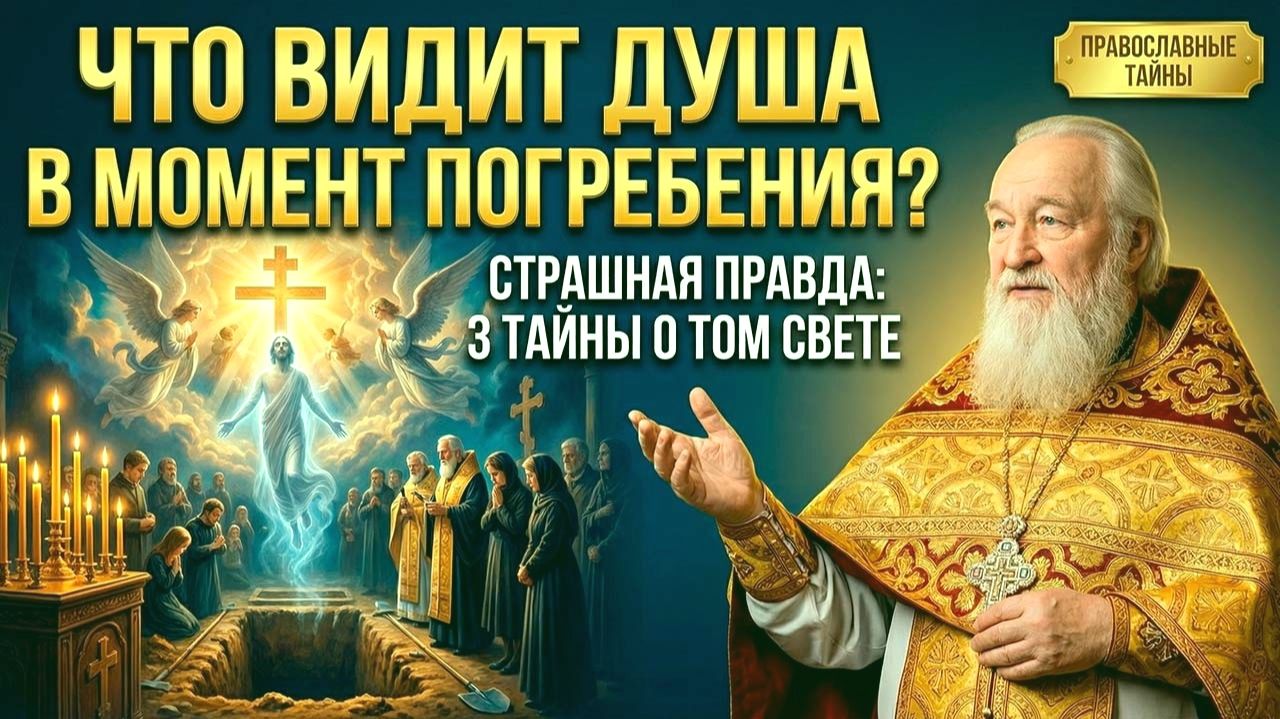 ЧТО ВИДИТ ДУША В МОМЕНТ ПОГРЕБЕНИЯ? Откровение старца шокирует! смотреть онлайн