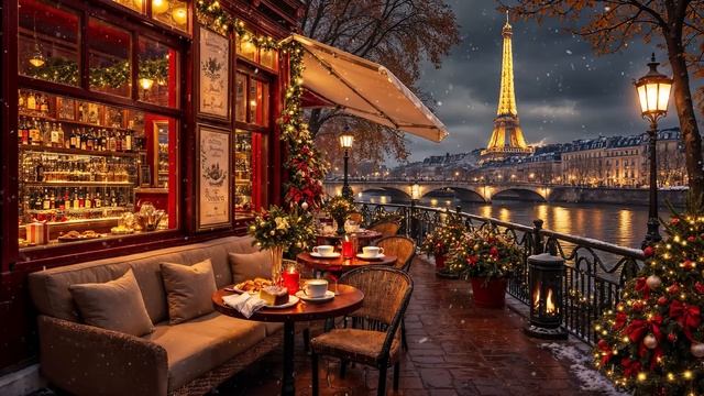 Новогодняя мелодия, Париж, джаз, музыка для отдыха смотреть онлайн