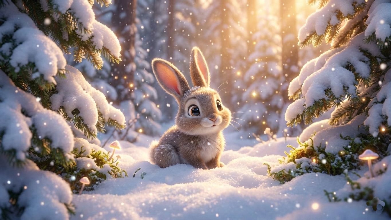 Мультфильм для детей 🎄 Новогодняя сказка про зайчонка Снежка 🐰 смотреть онлайн