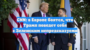 CNN: в Европе опасаются, что Трамп поведет себя с Зеленским непредсказуемо
