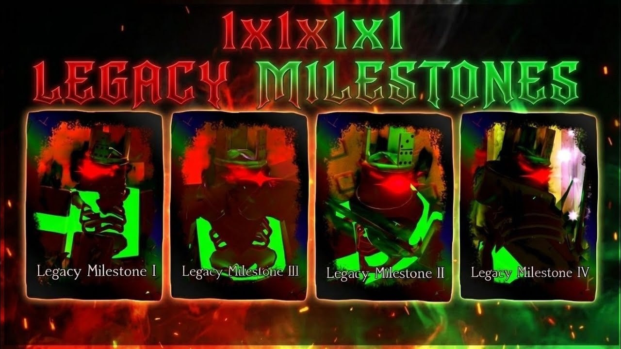 Все Legacy Milestone скины на 1х1х1х1 в Forsaken смотреть онлайн