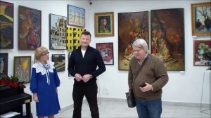 Открытие ежегодной  выставки протвинских художников "Зимний вернисаж", ВЦ г.Протвино, 25.12.2025г.