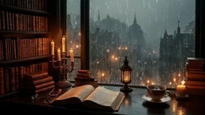 Youre Reading Alone at Victorian London by the Windown Rainy...