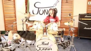 【 JUNNA 】Through The Fire And Flames DragonForce - Drum Cover