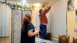 964 Украшаем столовую к Новому году. Продолжаем украшать дом к празднику.Пересадила пеларгонию.