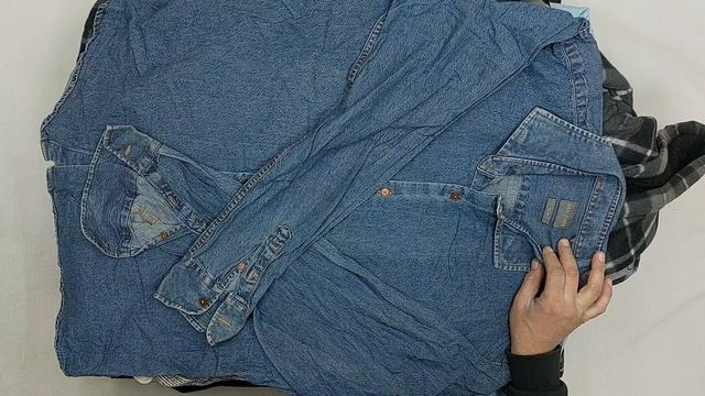 Рубашки фланель мужские  секонд оптом 1 пак