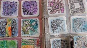 Обзор моих зентанглов и АТС карточек