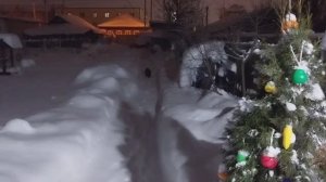 Опять снег//Делаю салат мужу//пеку хлеб ночью.