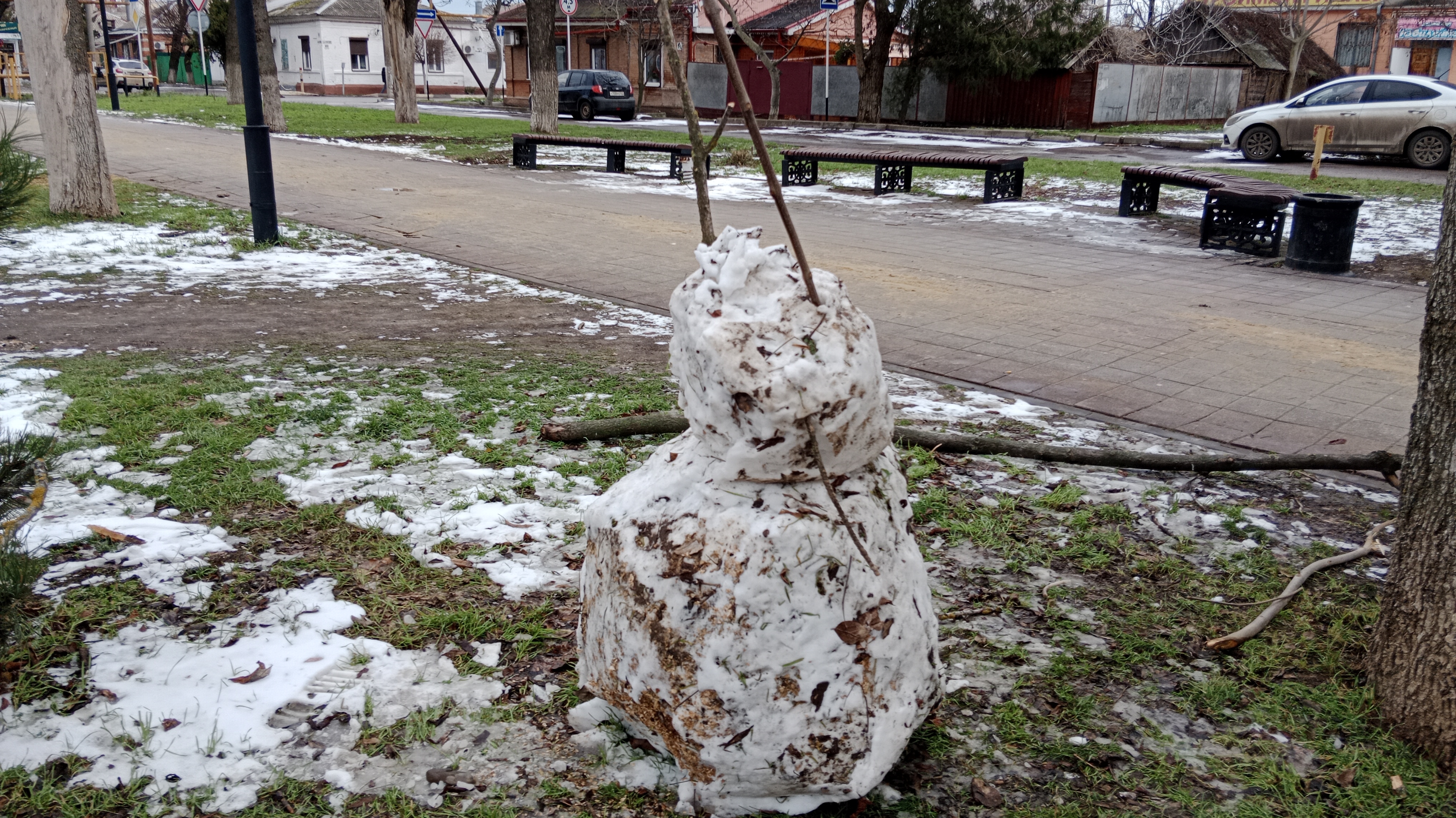 И снова в Ейске снег ❄️Проверяем микрофон...Странный ⛄ смотреть онлайн