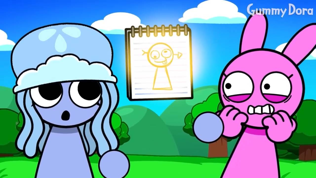 В Паркера попала стрела Купидона?! 💘 Аурелия влюбляется в Паркера | Sprunki Animation смотреть онлайн