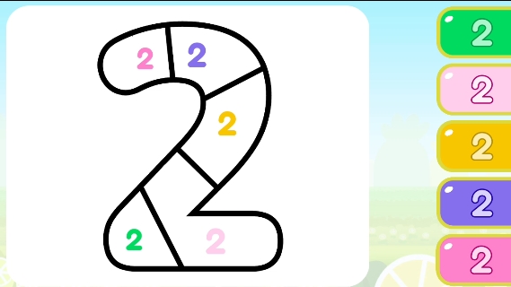 Учим цифру 2. Развивающий мультик для детей