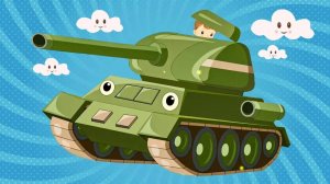 80 лет Победы! Мультфильм военная техника для детей – танк и бронетранспортер #Победа80