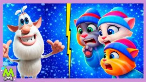 Говорящий Том и Друзья против Говорящего Бубы.Новогодние Танцы и Шутки Виртуальных Питомцев