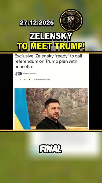⚠️ ZELENSKY TO MEETS TRUMP: PEACE TALKS ENTER FINAL STAGE #russia #ukraine #zelensky #trump смотреть онлайн
