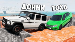 НОВЫЙ СНЕЖНЫЙ СКИЛЛ ТЕСТ В BEAM NG DRIVE! ПОЛОСА ПРЕПЯТСТВИЙ В BEAM NG DRIVE!