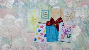 Распаковка бумажных сюрпризов. Новогодний Микки маус