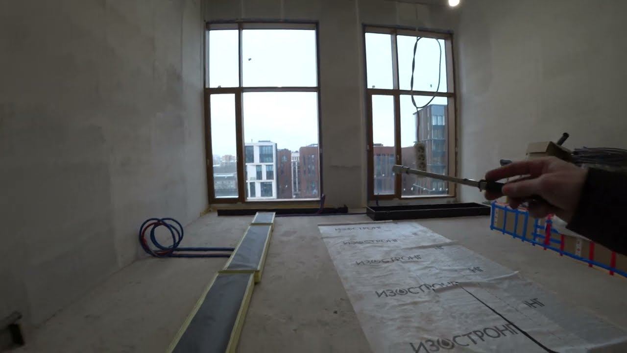 РАБОТЫ С ПОЛОМ В ЖК САДОВЫЕ КВАРТАЛЫ  Ремонт квартиры в Москве