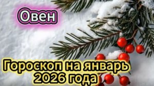 Овен! Гороскоп на январь 2026 года!