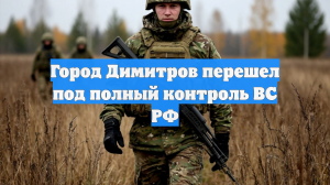 Город Димитров перешел под полный контроль ВС РФ
