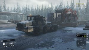 SnowRunner.Аляска {сша} залив педро.  полуприцеп со шлангокабелем