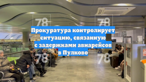 Прокуратура контролирует ситуацию, связанную с задержками авиарейсов в Пулково