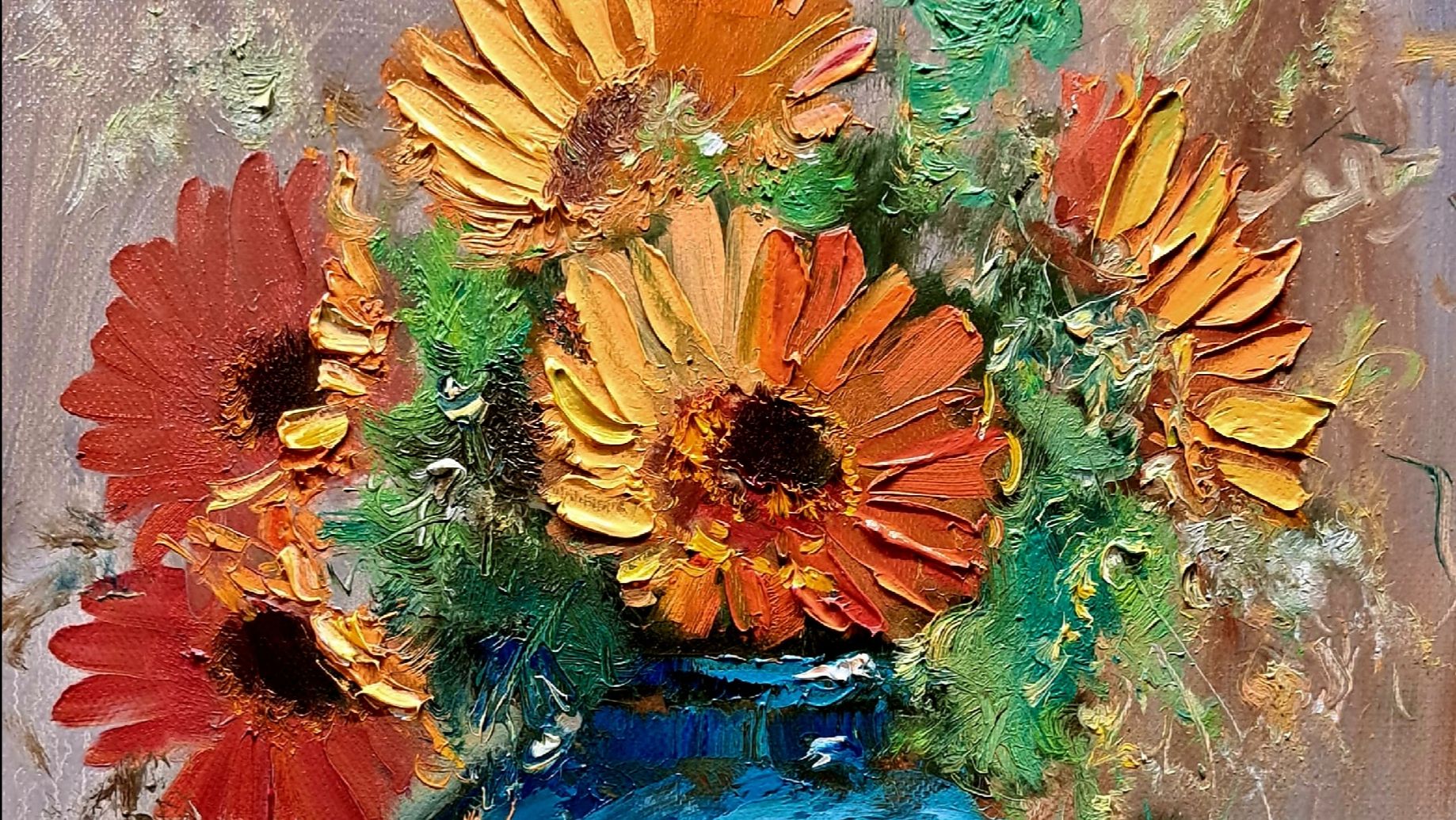 Натюрморт .Живопись маслом