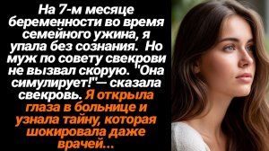 Жизненные Истории/На 7-м месяце беременности я упала в обморок и свекровь с мужем не стали вызывать