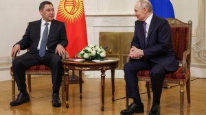 Путин обсудил с Жапаровым сотрудничество РФ и Киргизии