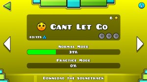 пытаюсь пройти cant let go (geometry dash lite)