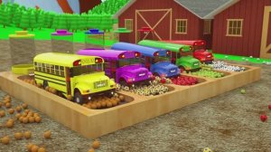 Развивающие песенки для детишек на английском Цвета школьного автобуса детские мультики про машинки