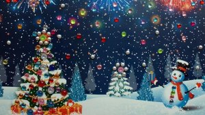 Новогодний Салют Чудесная Музыка - 55 минут релаксации.