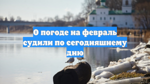 О погоде на февраль судили по сегодняшнему дню