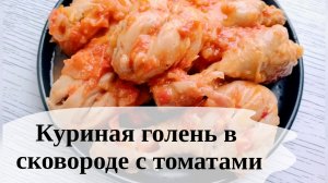 Куриная голень на сковороде с томатами и луком Бюджетные рецепты для всей семьи