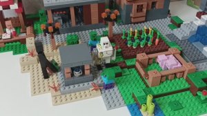 Обзор лего майнкрафт деревни (Лего майнкрафт часть 11-1 )