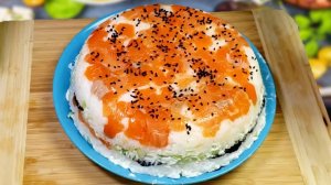 Лучше сделать самому. Вкусный Суши-Торт! Не переплачивай!!