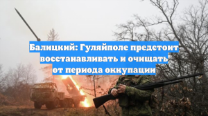 Балицкий: Гуляйполе предстоит восстанавливать и очищать от периода оккупации