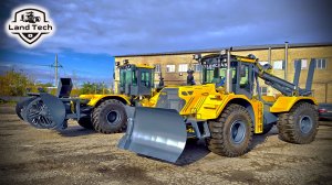 Новые тракторы и спецтехника из провинциального города - Снегоуборочный трактор и Опороперевозчик