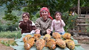 Готовим с моей дочкой большую рыбу во фритюре для продажи на рынке. Дуонг. Вьетнам