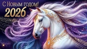 С Новым годом! С годом Лошади! С новым 2026! Шикарная музыкальная открытка.