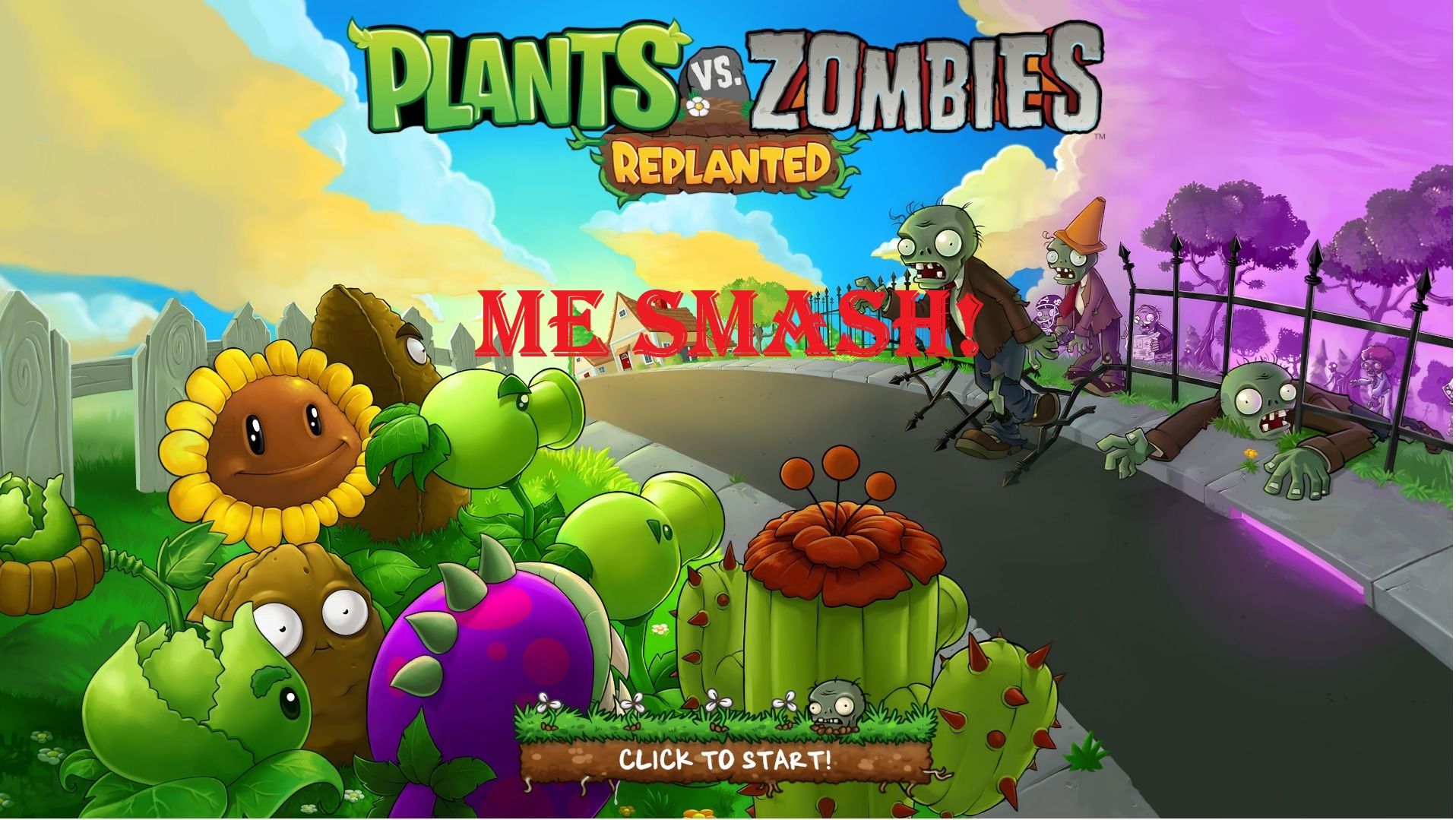 Зомби против растений! Plants vs Zombies: Replanted Me Smash!# Обучение! ПвЗ PvZ смотреть онлайн