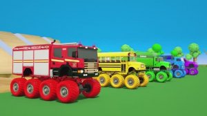 Малышам Разноцветные шарики, цветные машинки! Мультики про машинки! Детские стишки и песенки