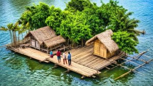 Из ничего к плавучей деревне, невероятное строительство.