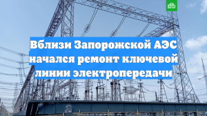 Вблизи Запорожской АЭС начался ремонт ключевой линии электропередачи