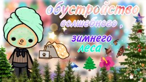 обустройство волшебного , зимнего леса Toca _ boca