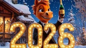 Когда часы пробьют двенадцать. С Новым годом. Красивая музыкальная открытка.