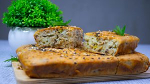 Пирог со скумбрией. Просто и очень вкусно!