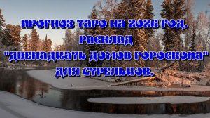Прогноз Таро на 2026 год. Расклад "Двенадцать домов гороскопа" для Стрельцов.