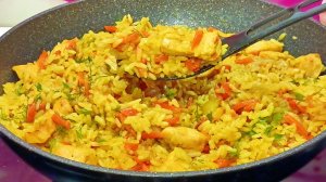 Рассыпчатый  ПЛОВ с Курицей 🍛  Куриная грудка с рисом. БЫСТРЫЙ и ВКУСНЫЙ обед или ужин