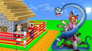 ЗАЩИЩЕННЫЙ ДОМ ПРОТИВ ЗВЕРОПОЛИС 2 В МАЙНКРАФТ !